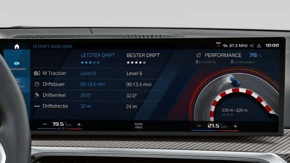 BMW M3 Limousine G80 2020 M Drive Professional Control Display Innenraum